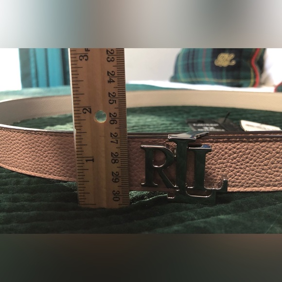 New Ralph Lauren Pink and White Reversible Belt Size 3X - Picture 2 of 4